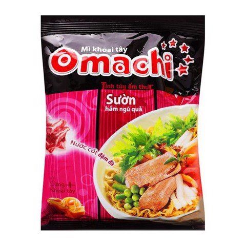 Mì omachi Sườn Hầm Ngũ Quả - Gói 80g