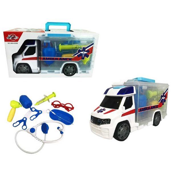 Bộ Đồ Chơi Các Phương Tiện Xe Giao Thông - Xe Cứu Thương VBC-969-K09B