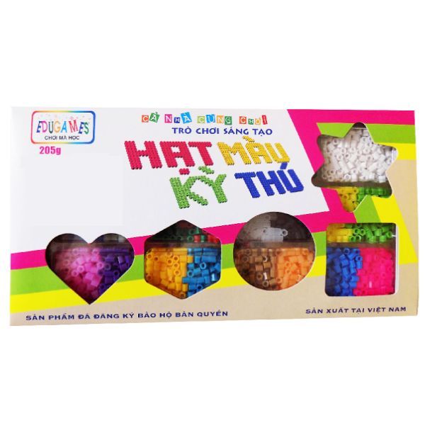 Đồ Chơi Edugames Hạt Màu Kỳ Thú 205g