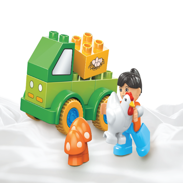Đồ Chơi Lắp Ráp Junior Block Little Hen Truck - 101