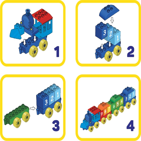 412 đồ chơi lắp ráp junior block the digital train