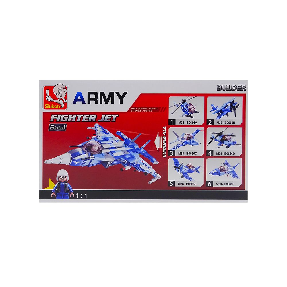 Đồ Chơi Lắp Ráp Phản Lực Chiến Đấu SLUBAN (134pcs)