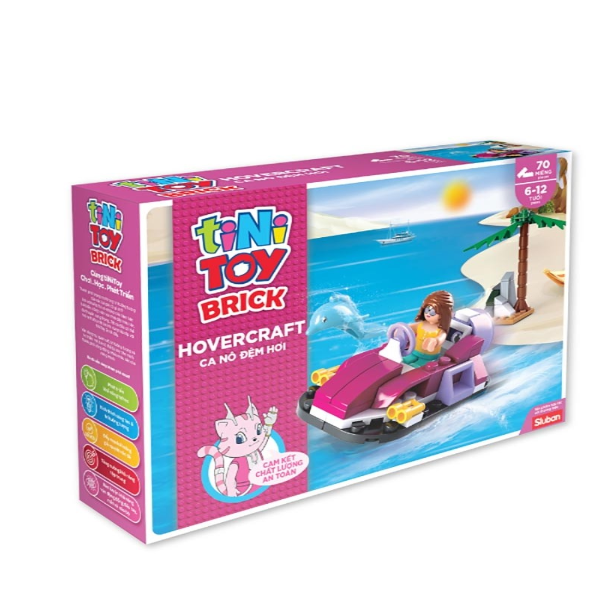 Đồ Chơi Lắp Ráp Tinitoy Ca Nô Đệm Hơi - YY652945 (70 Mảnh Ghép)