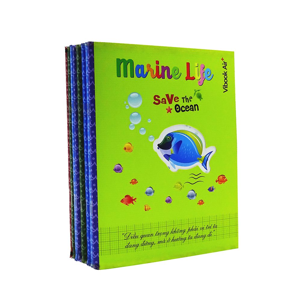 Vở Vibook Air 96 Trang Có Ô Li Marine Life