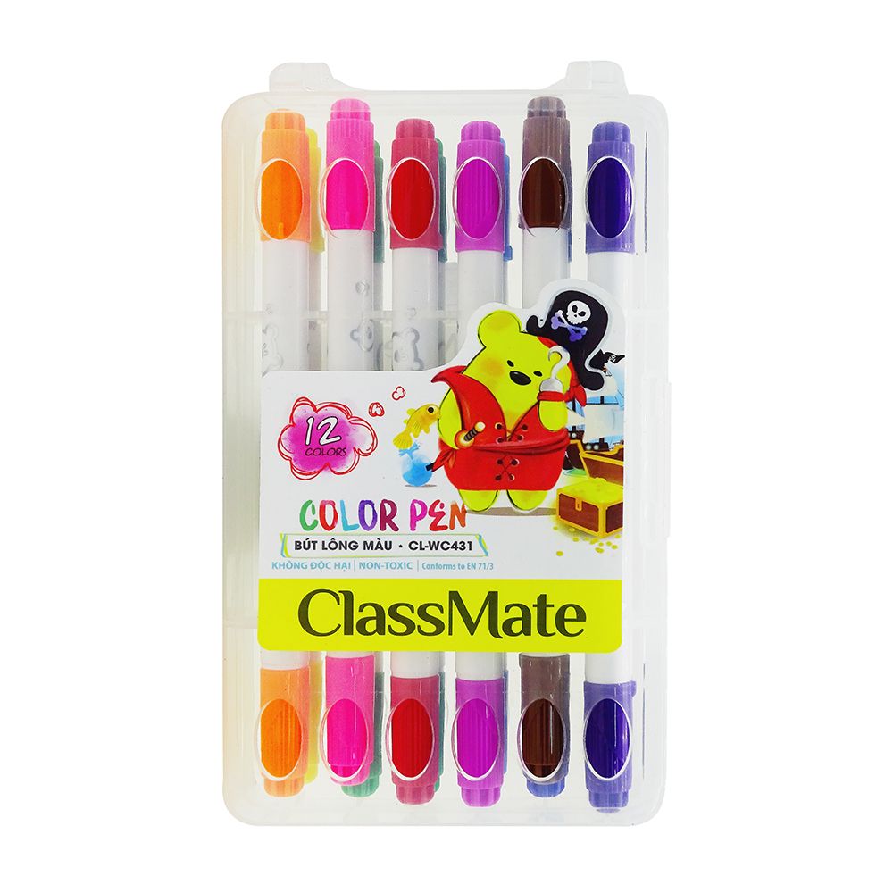 Hộp Bút Lông 12 Màu ClassMate CL-WC431