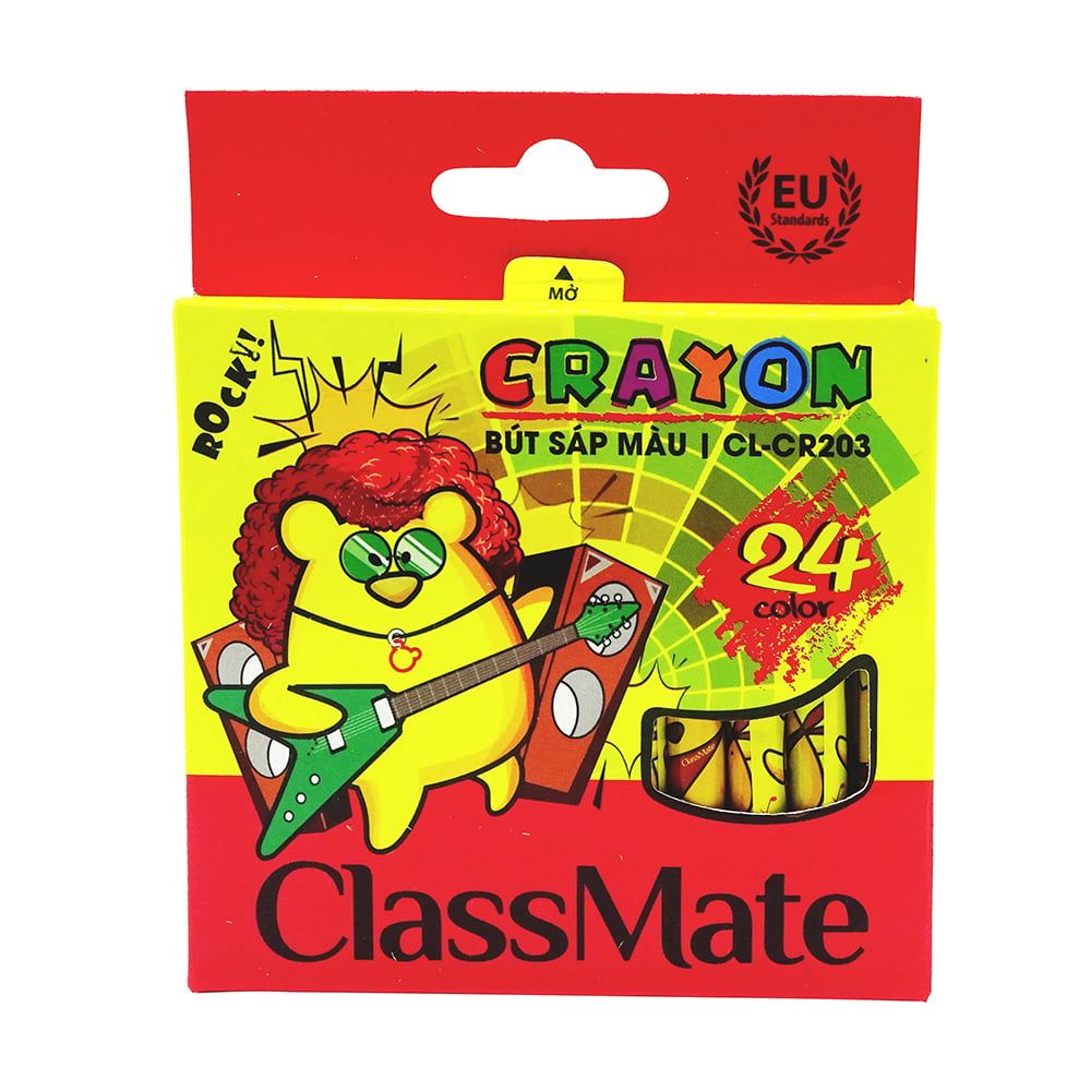 Bút Sáp ClassMate 24 Màu Crayon CL-CR203