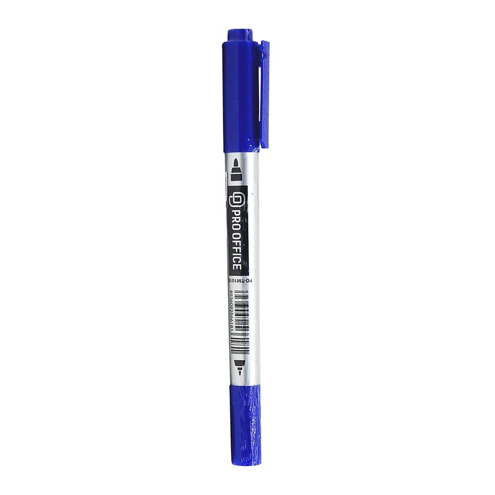 Bút Lông Dầu 2 Đầu PO-TM101B Xanh Dương
