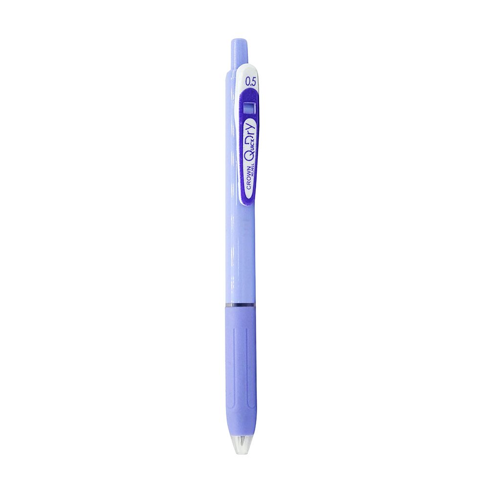 Bút Gel Crown BC-017 0.5mm Mực Xanh (Thân Tím)