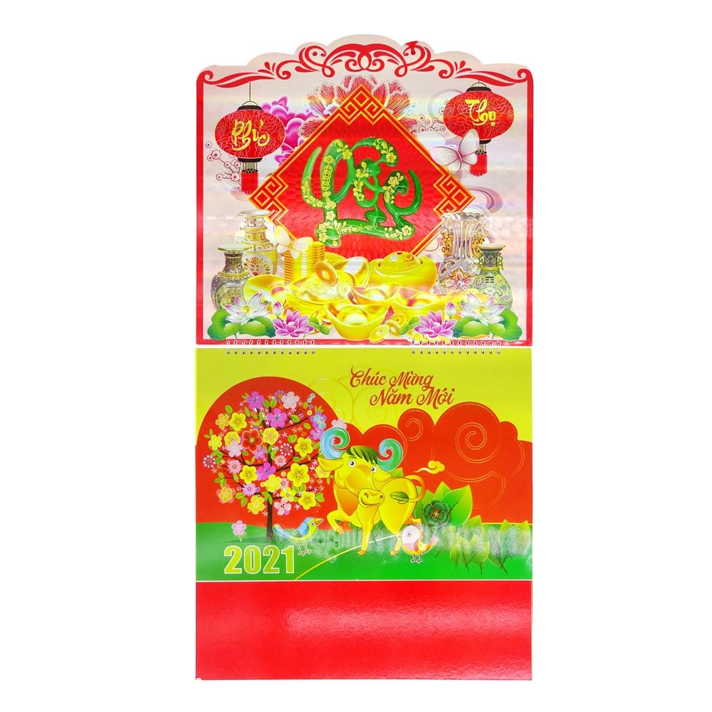 Lịch Lò Xo Giữa Bộ Số Chữ Nổi - Tân Sửu 2021