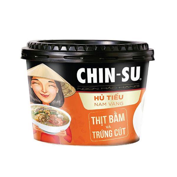  Hủ Tiếu Nam Vang CHIN-SU Thịt Bằm Và Trứng Cút - 142g/Tô 