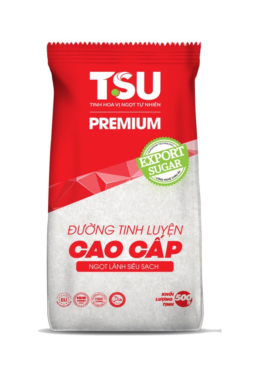 Đường Cát Trắng Tinh Luyện Cao Cấp TSU Gói (500g)