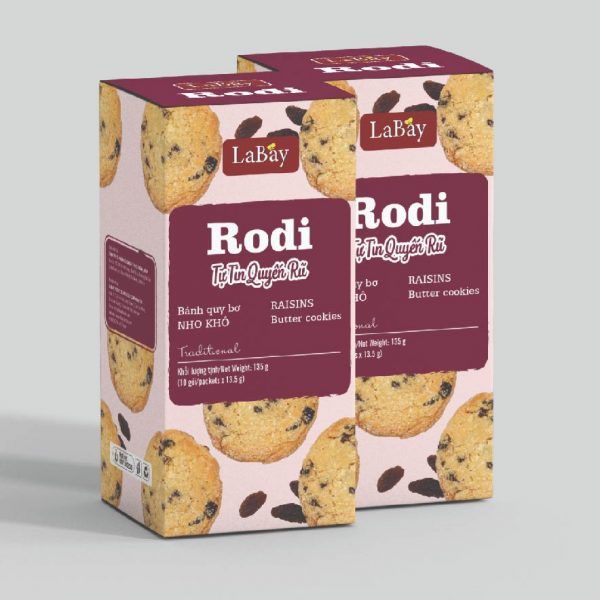 Bánh Cookies Nho Khô Rodi - LaBay - 135g