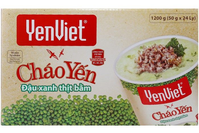 Cháo Yến Đậu Xanh Thịt Bằm YenViet (Ly 50g)