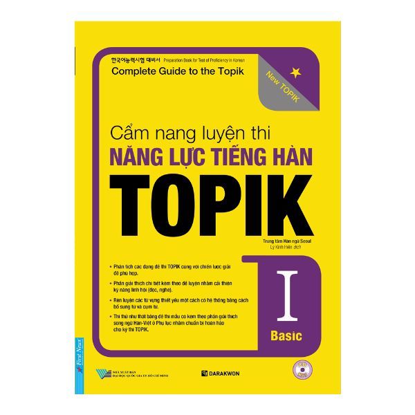  Cẩm Nang Luyện Thi Năng Lực Tiếng Hàn Topik I (Basic) 