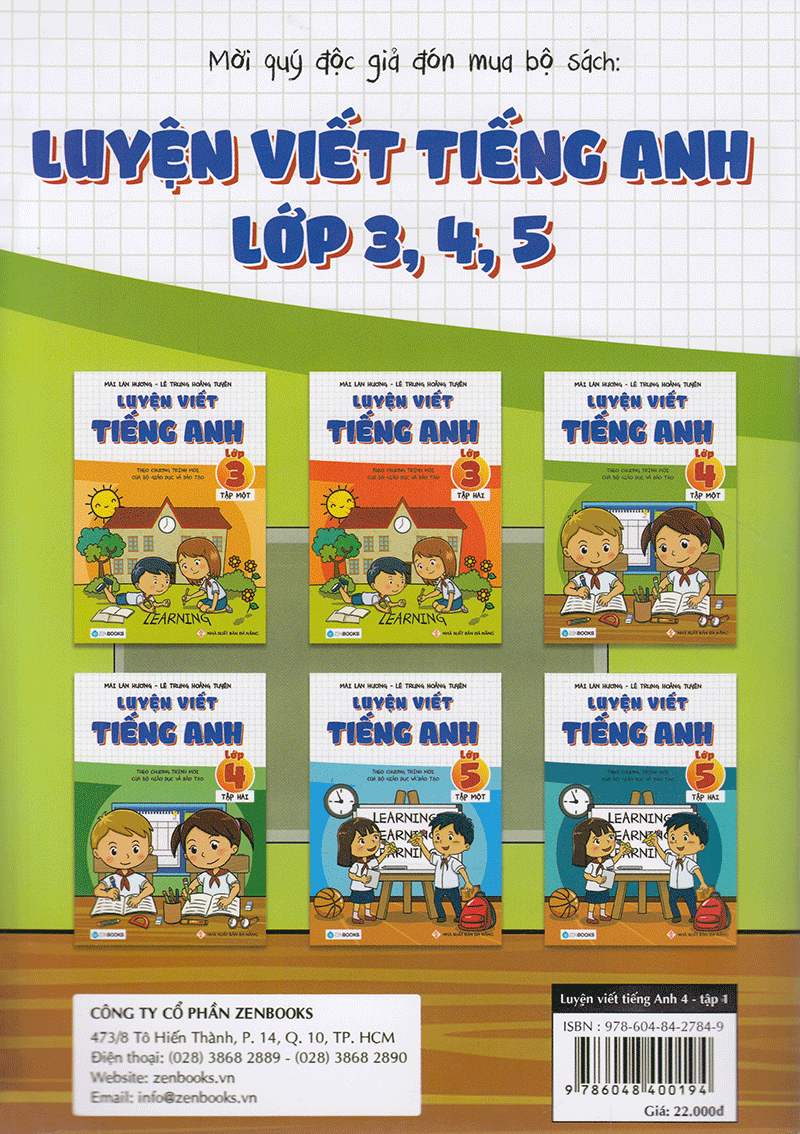 Luyện Viết Tiếng Anh Lớp 4 - Tập 1
