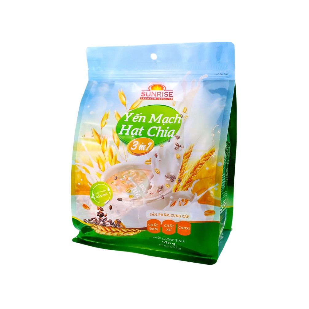 Yến Mạch Hạt Chia - 3in1 - Sunrise - 450g