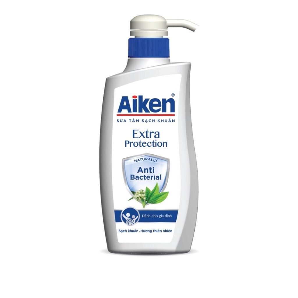 Sữa Tắm Aiken Sạch Khuẩn - Chiết Xuất Trà Xanh Thiên Nhiên - Protection - 350g