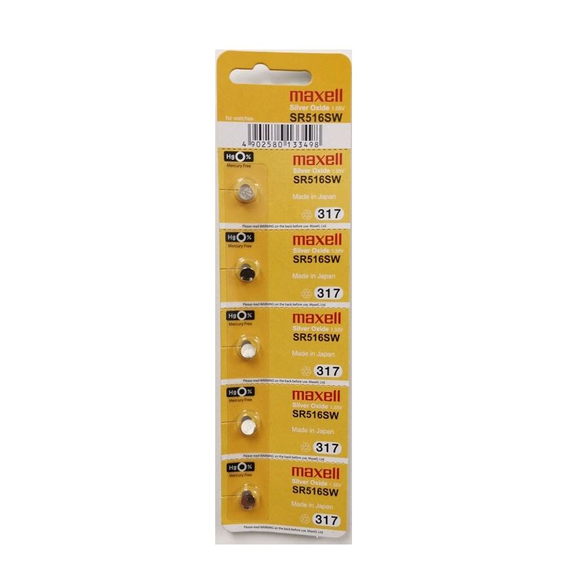 Pin 516 Maxell ( vĩ 5 viên)