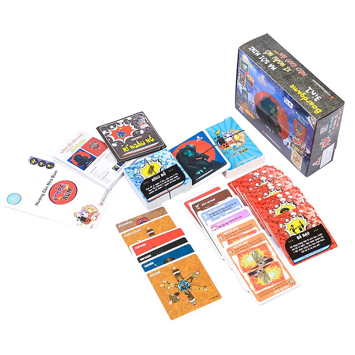 Boardgame 3in1 Ma sói - mèo boom