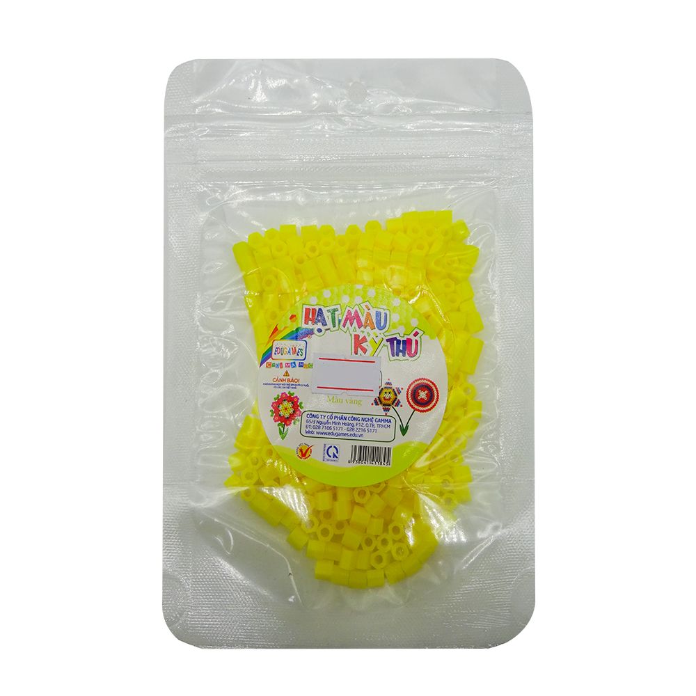 EDUGAMES Chơi Mà Học - Hạt Màu Kỳ Thú - Màu Vàng - 6+ (25g)