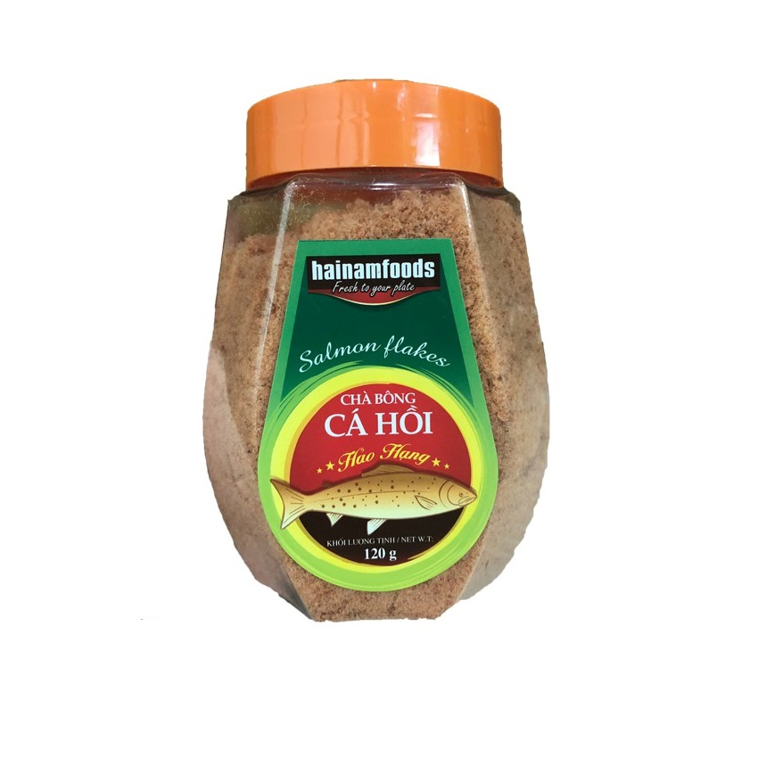 Cá hồi khô chà bông đỏ tẩm 120g