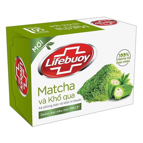 LIFEBUOY Xà Bông Cục Matcha Và Khổ Qua - 90g