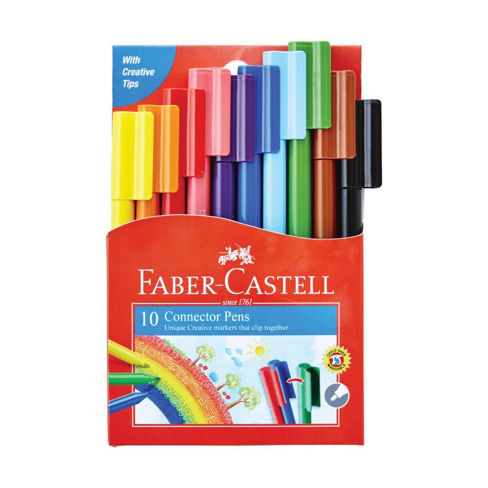Faber - Castell - 11-150-A - Bút Lông Màu Connector - 10 Màu