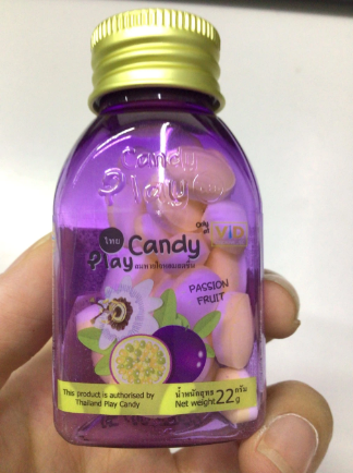 Kẹo thơm miệng Play Candy vị Chanh Leo 22g 