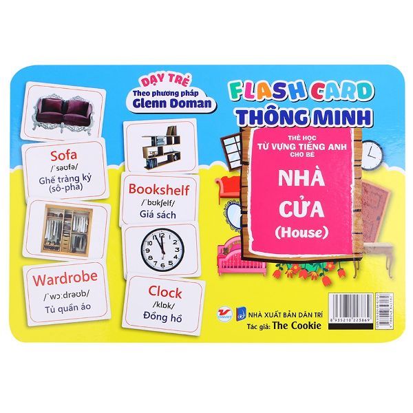 Flash Card Thông Minh – Thẻ Học Từ Vựng Tiếng Anh Cho Bé: Nhà Cửa
