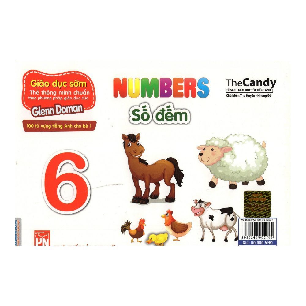 Flashcard Dạy Trẻ Theo Phương Pháp Glenn Doman - Số Đếm