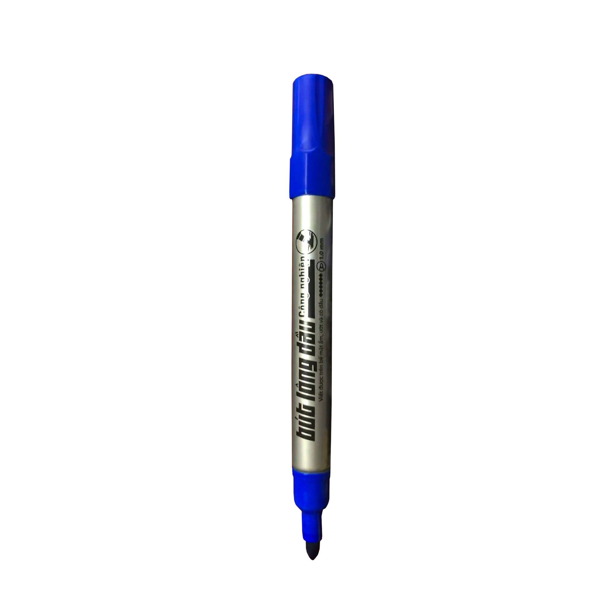 Vỉ 01 Cây Bút Lông Dầu FO-PM018/vn - Màu Xanh - Thiên Long