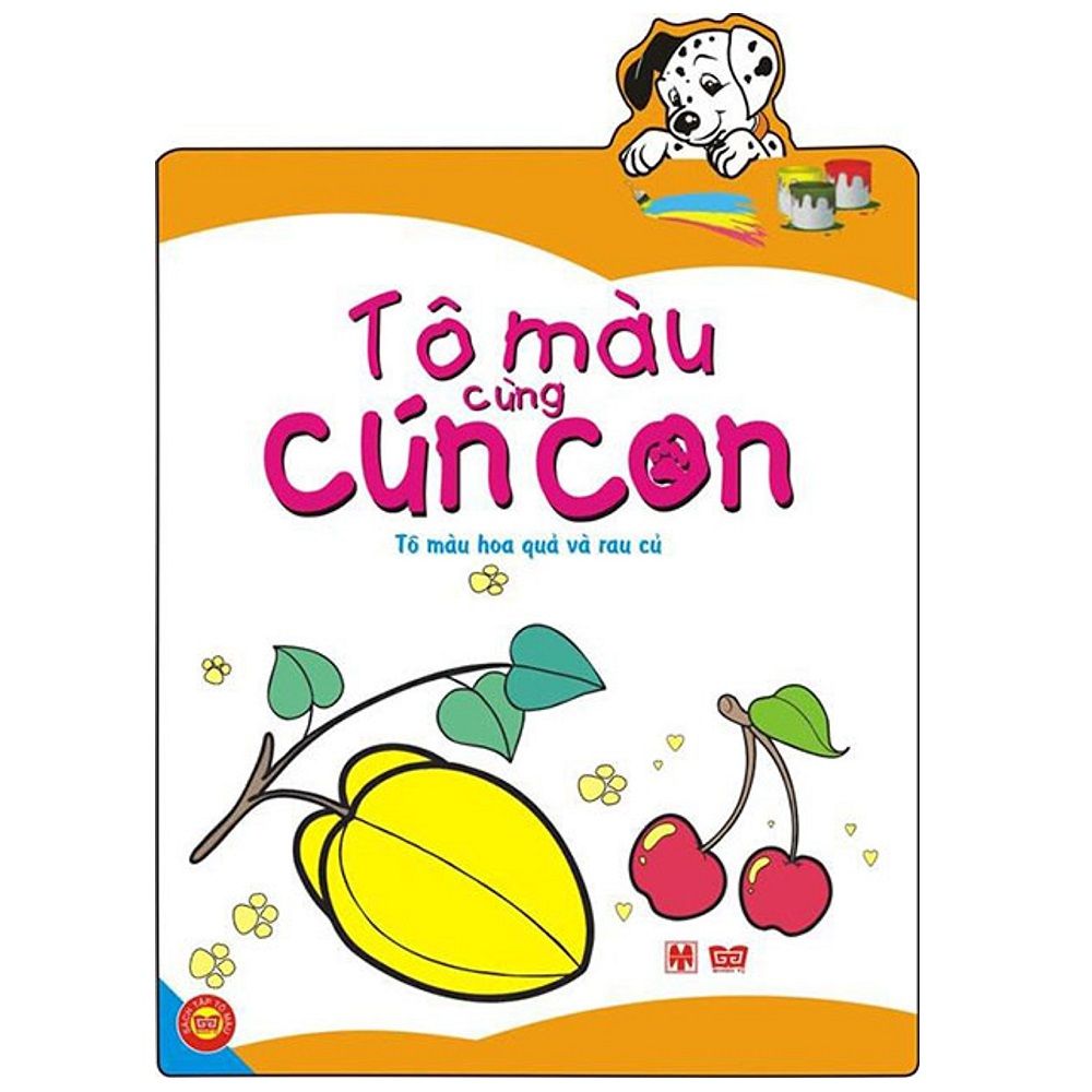Tô Màu Cùng Cún Con - Tô Màu Hoa Quả Và Rau Củ