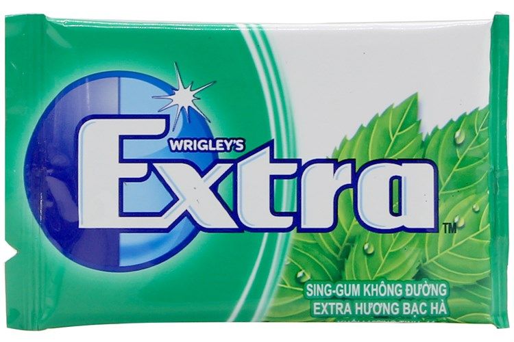 Vỉ Sing-gum Không Đường Extra - Hương Bạc Hà (11g)