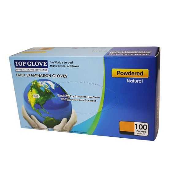 Găng Tay Cao Su Top Glove - Size M (100 Cái)