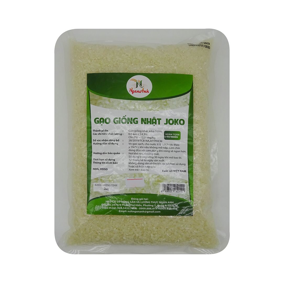Gạo Giống Nhật Joko Ngân Anh (2kg)