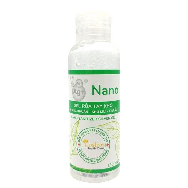 Gel Rửa Tay Khô Hand San Silver Coslive - Nano (120ml)