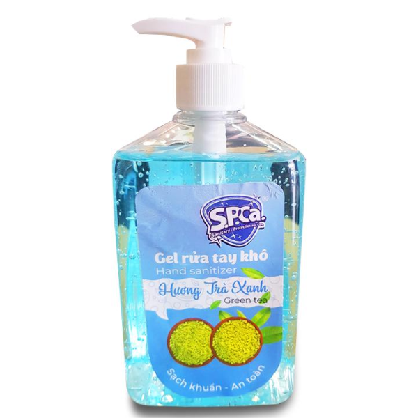 Gel Rửa Tay Khô S.P.Ca Hương Trà Xanh (600ml)