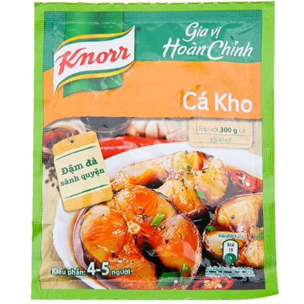 Gia Vị Hoàn Chỉnh Cá Kho Knorr Gói (28g)