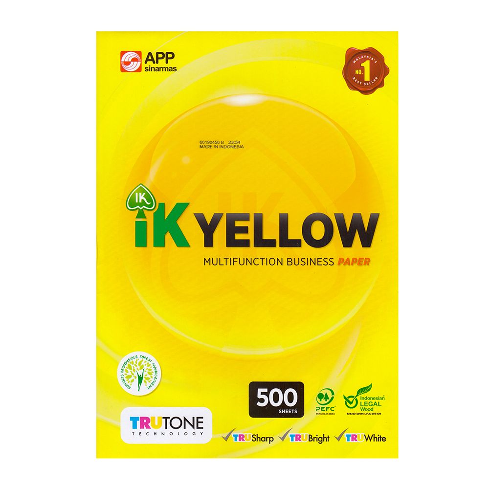 Giấy A4 IK Yellow 80Gsm