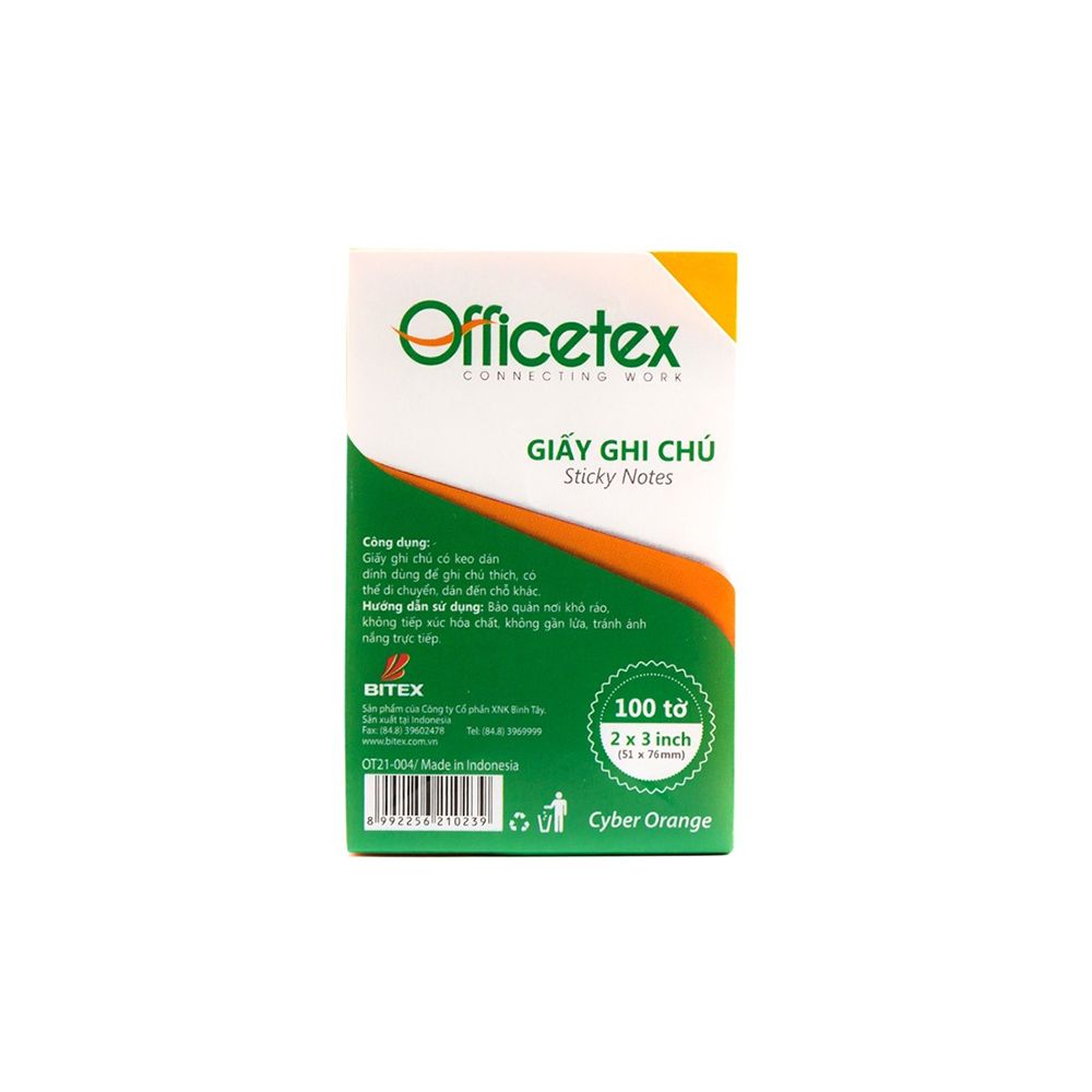 Giấy ghi chú Officetex 3*2 cyber cam