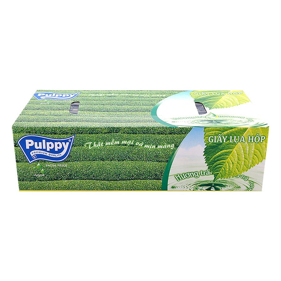  Giấy Lụa Hộp Pulppy Hương Trà (100 Tờ) 