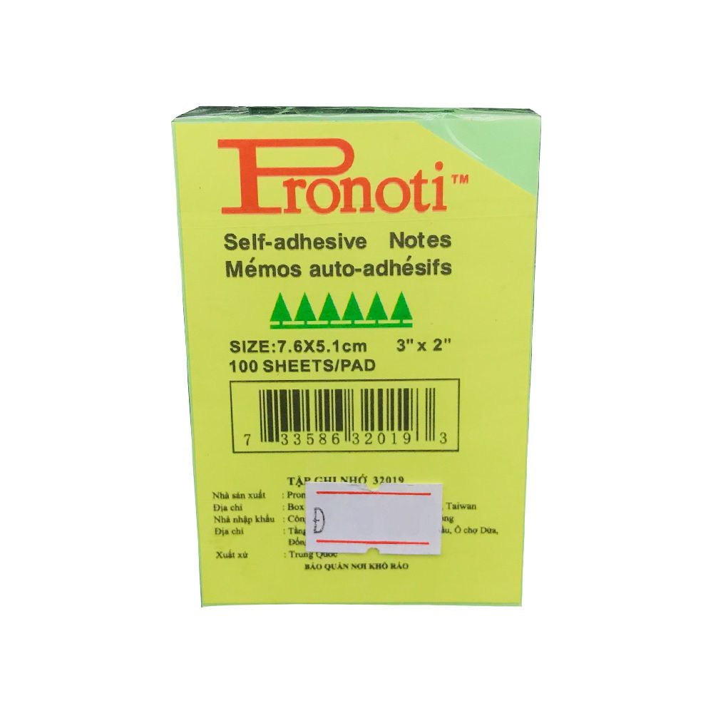 Giấy note Pronoti 3x2 (32019)