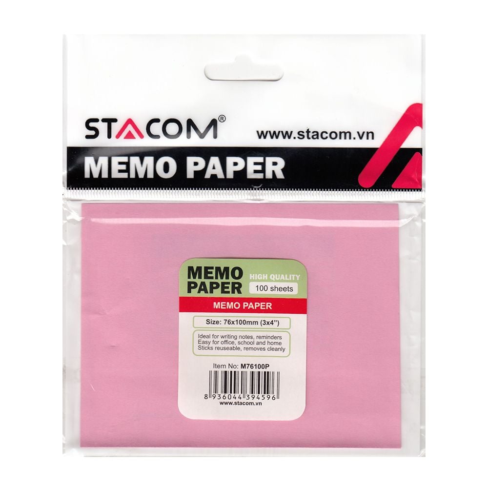 Giấy Note Stacom M76100P (76 x 100 mm)