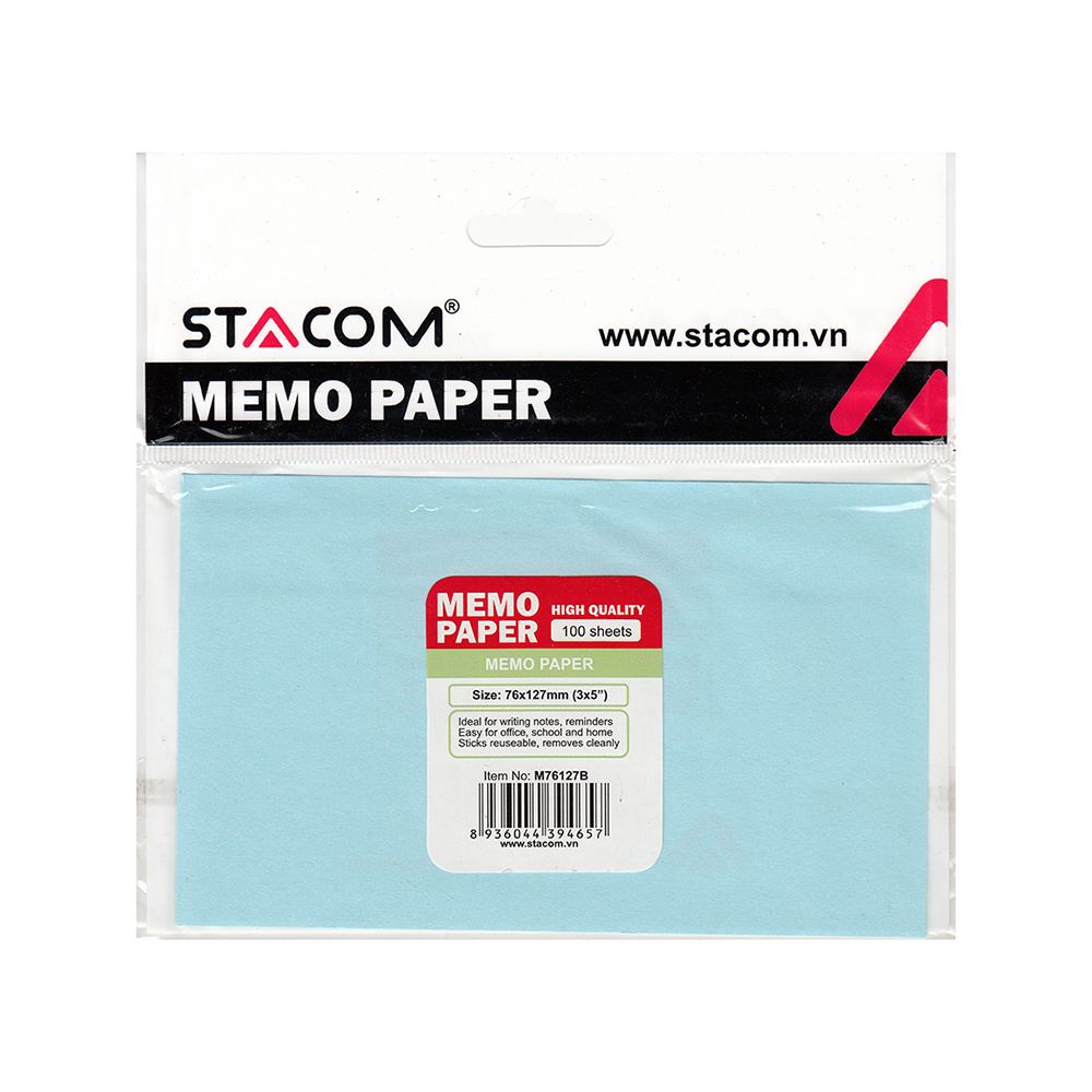 Giấy Note Stacom M76127B (76 x 127 mm)