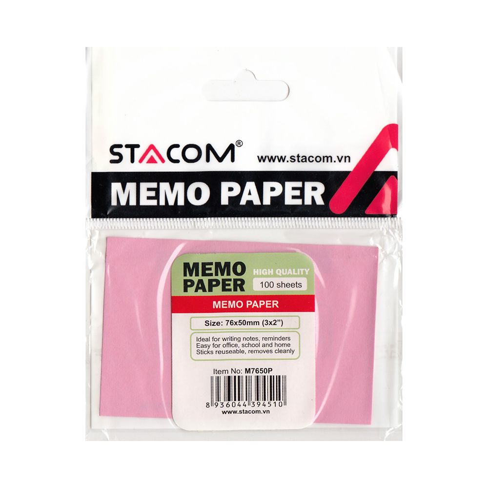 Giấy Note Stacom M7650P (76 x 50 mm)