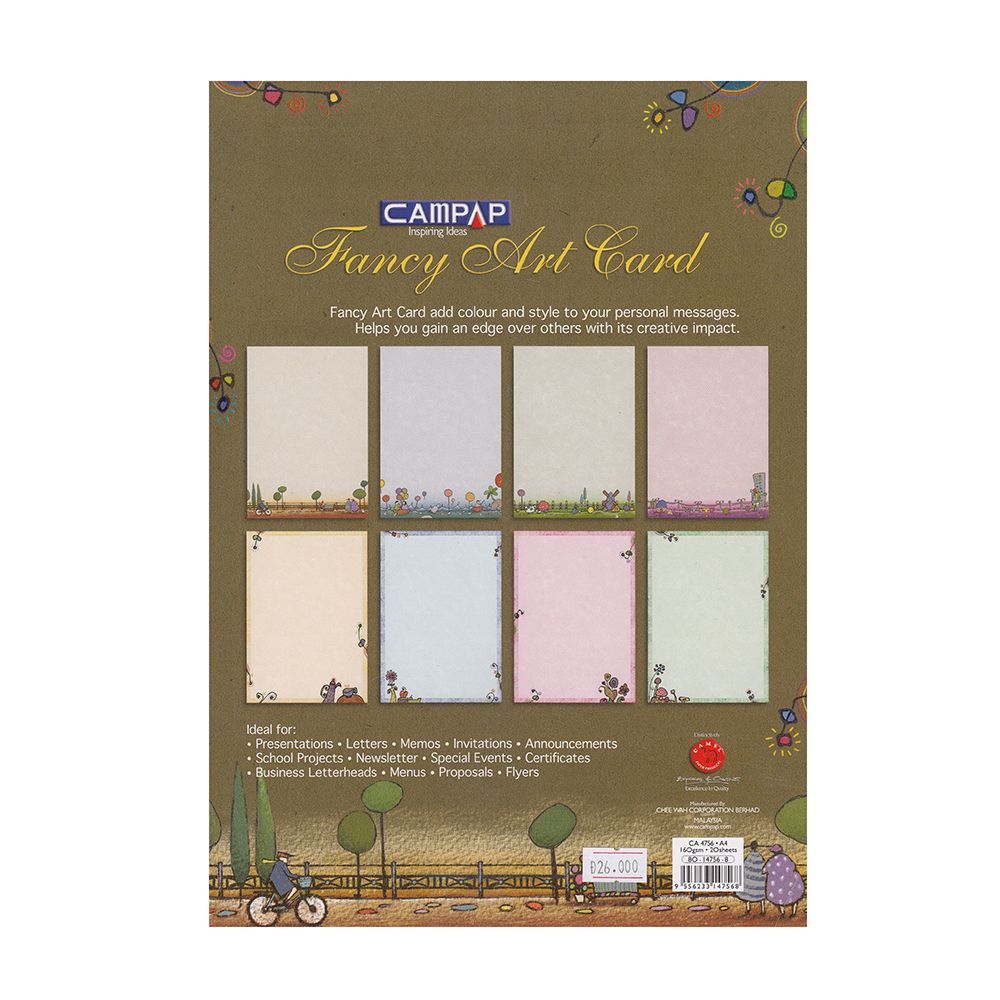 Giấy Vẽ Màu A4 CA4756 (20 Tờ)