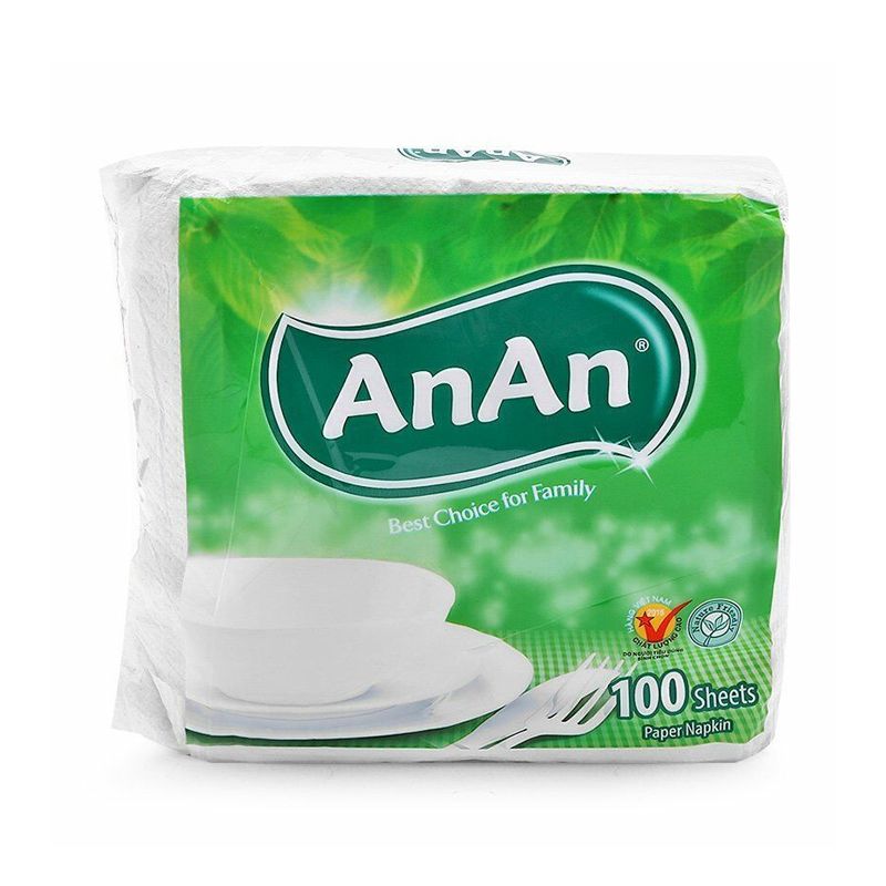 Khăn Giấy AnAn - Loại Vuông (100 Tờ)