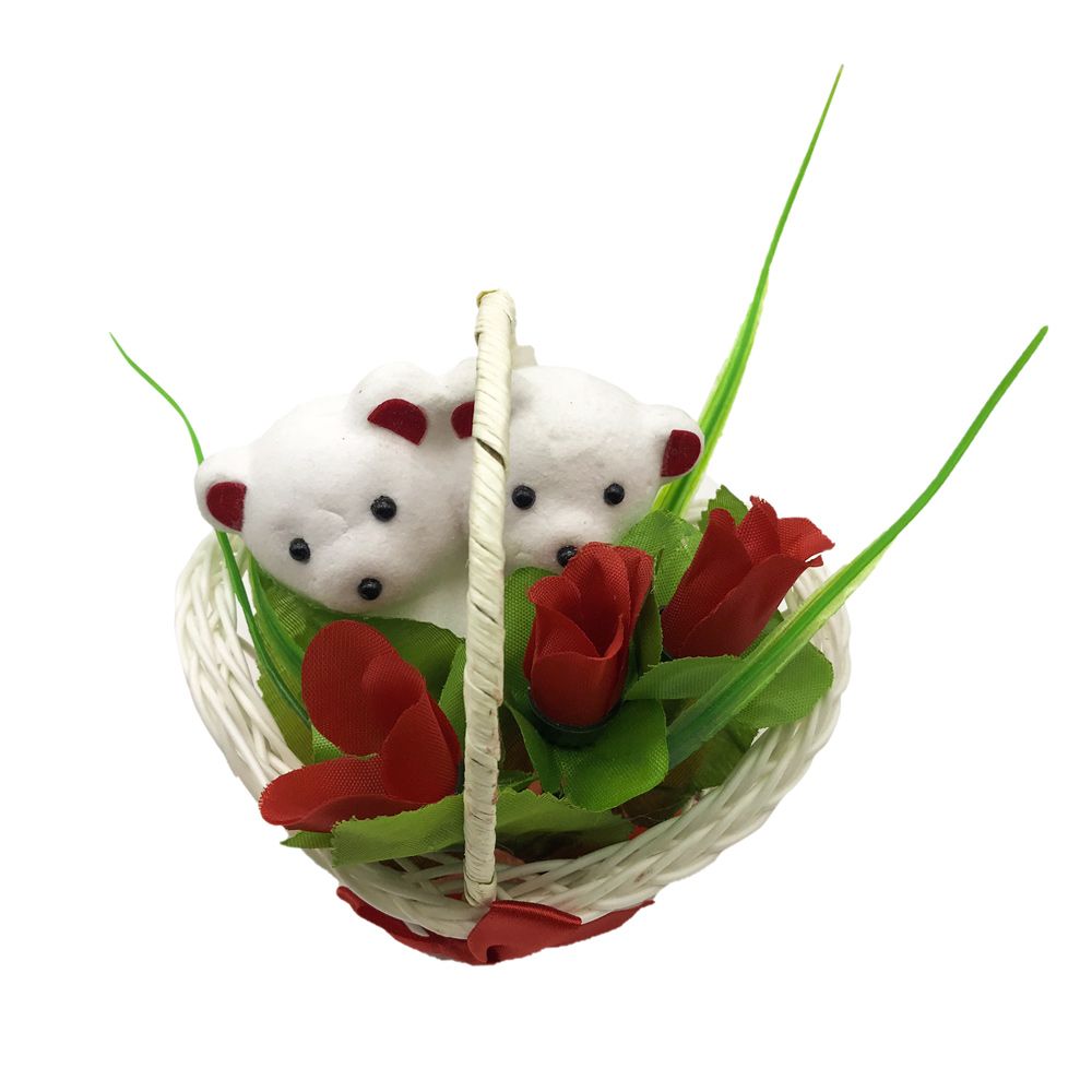 Giỏ Quà Tặng Gấu Hoa