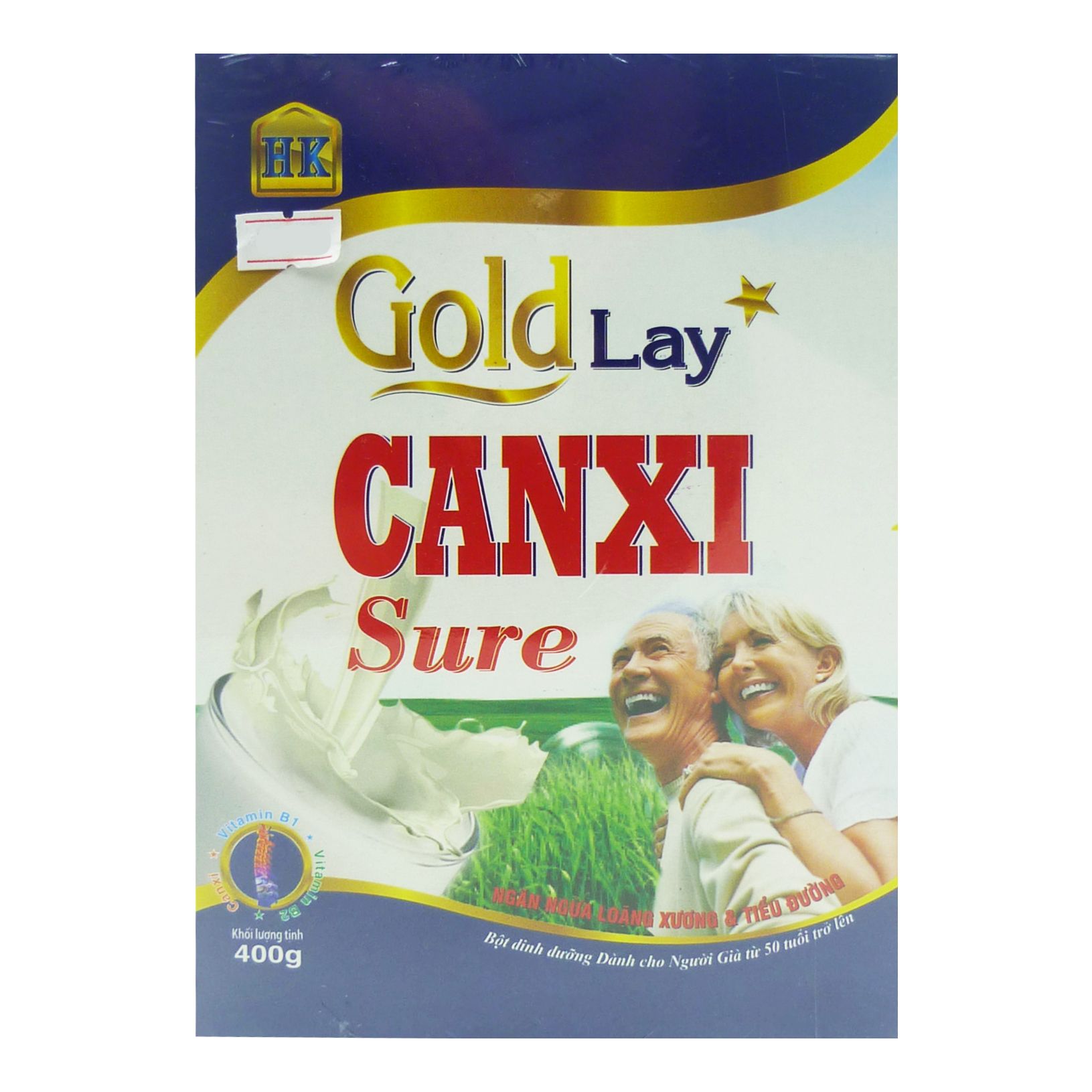 Goldlay Canxi Sure Ngăn Ngừa Loãng Xương Và Tiểu Đường Hộp 400g