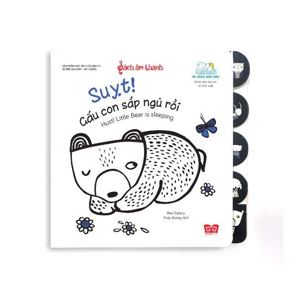 Sách Âm Thanh - Hush! Little Bear Is Sleeping - Suỵt! Gấu Con Sắp Ngủ Rồi